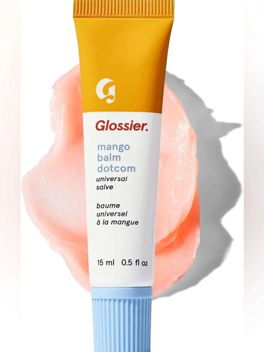 Glossier Mango Balm Dotcom - Yellow Tube & Pink Salve